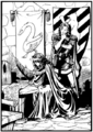 Duke Karll with Countess Belissica, art by Justine Mara Andersen.
